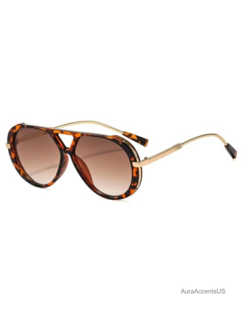 Oversized Aviator Sunglasses Shield Full Frame Gradient UV400